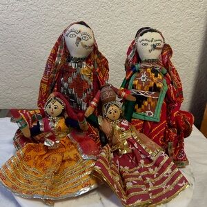 Dolls handmade in India in traditional attire -vintage GUJARATI WOMAN